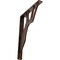 Ekena Millwork Damon Wrought Iron Bracket, (Single center brace), Antiqued Copper 1 1/2"W x 10"D x 12"H BKTM01X10X12SDAACO - alternate 1